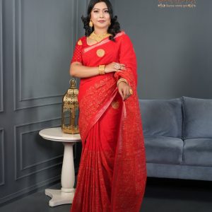Premium Block Print Saree